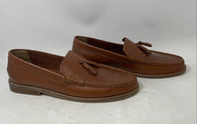 Load image into Gallery viewer, Asos Design Mens Brown Leather Tassel Moc Toe Slip-On Loafer Shoes Size 12