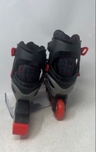 Load image into Gallery viewer, Roller Derby Kids Black Red Adjustable Strap Inline Skates Size 12-2
