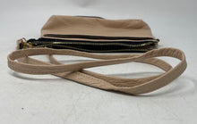 Load image into Gallery viewer, A. Bellucci Womens Pink Pebbled Leather Zip Top Detachable Strap Crossbody Purse