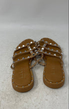 Load image into Gallery viewer, Nicole Miller Womens Brown Silver Open Toe Slip-On Slide Sandals Size 6
