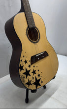 Load image into Gallery viewer, Vintage First Act MG327 Natural Star Design 6 String Beginner Acoustic Guitar