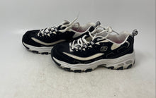 Load image into Gallery viewer, Skechers Womens D'Lites 11930 Black White Lace-Up Sneaker Shoes Size 6