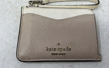 Load image into Gallery viewer, Kate Spade New York Womens Beige Leather Credit Card Holder Wallet
