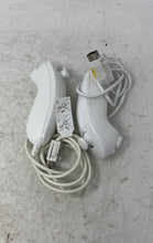 Load image into Gallery viewer, 2 Pieces Nintendo Wii White Wired Joystick Nunchuk Controller Not Tested