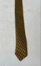 Load image into Gallery viewer, DeSantis Collection Mens Yellow Black Keeper Loop Adjustable Pointed Tie
