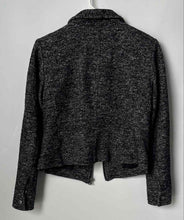 Load image into Gallery viewer, Loft Womens Gray Printed Pockets Long Sleeve Cropped Jacket Size XS