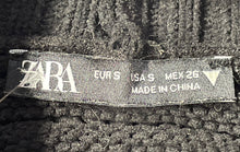 Load image into Gallery viewer, Zara Womens Black Knitted Long Sleeve Mock Neck Pullover Sweater Size Small
