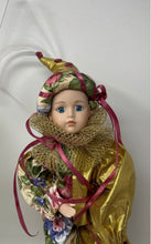 Load image into Gallery viewer, Seymour Mann Floral Gold Costume Connoisseur Collection Porcelain Doll