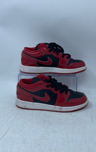 Load image into Gallery viewer, Nike Kids Jordan 1 Low SE HV4396-006 Red Black Lace-Up Sneaker Shoes Size 5Y