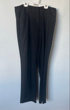 Load image into Gallery viewer, New York & Company Womens Black Flat Front Pockets Dress Pants Size 14T