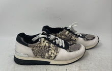 Load image into Gallery viewer, Michael Kors Womens Allie White Black Lace-Up Low Top Sneakers Shoes Size 8.5M