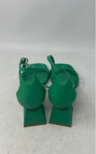 Load image into Gallery viewer, Gianni Bini Womens Green Open Toe Block Ankle Strap Heels Size 8.5M