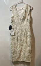 Load image into Gallery viewer, Adrianna Papell Womens White Sleeveless Back Zip Sheath Dress Size 6 With Tag