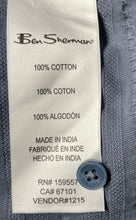 Load image into Gallery viewer, The Original Ben Sherman Mens Gray Cotton Long Sleeve Button-Up Shirt Size M