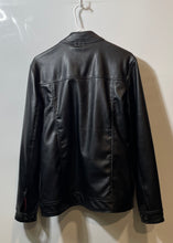 Load image into Gallery viewer, A Collezioni Italia Mens Black Long Sleeve Stand Collar Full-Zip Jacket Size S