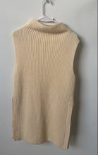 Load image into Gallery viewer, Wilfred Womens Beige Ribbed Knitted Sleeveless Turtleneck Pullover Vest Size S
