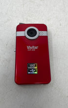 Load image into Gallery viewer, Vivitar DVR-410 Red Flash Media Standard Definition Handheld Camcorder Untested