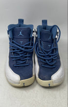 Load image into Gallery viewer, Nike Kids Air Jordan 12 Retro DB5595-404 Blue White Sneaker Shoes Size 5.5Y