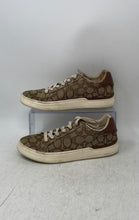 Load image into Gallery viewer, Coach Womens Clip Low Top G4967 Brown Signature Lace-Up Sneakers Shoes Size 5B