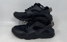 Load image into Gallery viewer, Nike Mens Air Huarache Black Leather Round Toe Lace-Up Sneaker Shoes Size 9