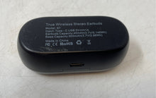 Load image into Gallery viewer, S7 Black Bluetooth True Wireless Stereo Earbuds With Charging Case Untested