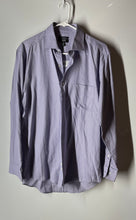 Load image into Gallery viewer, Alfani Mens Purple Geometric Collared Regular Fit Dress Shirt Sz S 14-14.5 32-33