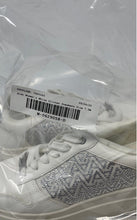 Load image into Gallery viewer, Aldo Womens Haizley White Glitter Low Top Lace-Up Sneaker Shoes Size 7.5 M