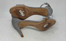 Load image into Gallery viewer, Vince Camuto Womens VC-Court Silver Open Toe Ankle Strap Heels Size 6.5M
