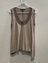 Load image into Gallery viewer, BCBGMAXAZRIA Womens Brown Round Neck Sleeveless Blouse Top Size Small
