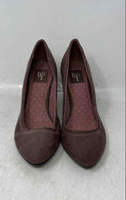 Load image into Gallery viewer, Zara TRF Womens Brown Suede Round Toe Slip-On Pump Heels Size EUR 37