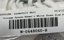 Load image into Gallery viewer, Vintage Havana Womens Betsey White Leather Lace-Up Sneaker Shoes Size 9