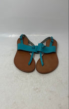 Load image into Gallery viewer, Joie A La Plage Womens Bastia Turquoise Leather Knot Thong Sandals Size EU 35