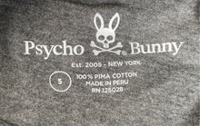 Load image into Gallery viewer, Psycho Bunny Womens Gray Heather Cotton Short Sleeve V-Neck T-Shirt Size 5
