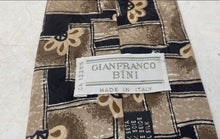 Load image into Gallery viewer, Gianfranco Bini Mens Multicolor Geometric Print Adjustable Long Designer Tie