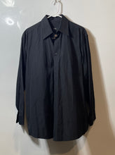 Load image into Gallery viewer, Hugo Boss Mens Black Two Ply Spread Collar Long Sleeve Dress Shirt Size 16