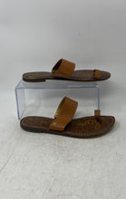 Load image into Gallery viewer, Sam Edelman Womens Gorgene Brown Leather Toe Ring Slip-On Slide Sandals Size 7M