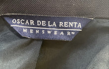 Load image into Gallery viewer, Oscar De La Renta Mens Black Long Sleeve Single-Breasted Two Button Blazer Sz 44