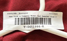 Load image into Gallery viewer, New York & Company Womens Red Long Sleeve Button Front Cardigan Sweater Size S