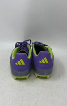 Load image into Gallery viewer, Adidas Mens F50 League FG/MG Purple Green Lace-Up Soccer Cleats Size 8