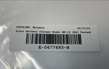 Load image into Gallery viewer, Nikon Model MH-24 Black Portable Battery Camera Charger Not Tested