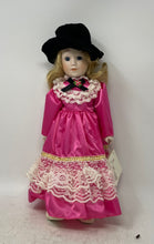 Load image into Gallery viewer, Vintage Heritage Dolls Blonde Hair Blue Eyes Porcelain Doll In Pink Dress W/ Box
