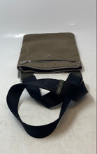 Load image into Gallery viewer, Guess Womens Dark Green & Black Outer Pocket Adjustable Strap Crossbody Bag