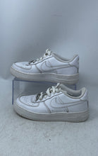 Load image into Gallery viewer, Nike Kids Air Force 1 Low DH2920-111 White Leather Lace-Up Sneaker Shoes Size 4Y