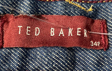 Load image into Gallery viewer, Ted Baker Mens Blue Denim Medium Wash Five-Pocket Straight Leg Jeans Size 34R