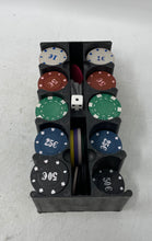 Load image into Gallery viewer, Texas Hold'em Poker Set Game 200 Chips Cards & Dice Pre Owned No Graded