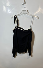 Load image into Gallery viewer, Ann Taylor Womens Black Long Sleeve Tie Shoulder Regular Fit Blouse Top Size S