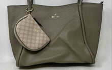 Load image into Gallery viewer, Nine West Womens Green Inner Pocket Double Handle Tote Handbag With Mini Wallet