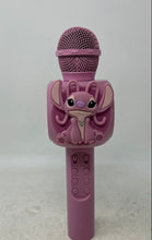 Load image into Gallery viewer, Disney Stitch Pink Wireless Bluetooth LED Karaoke Microphone Not Tested