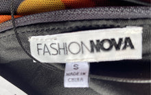 Load image into Gallery viewer, Fashion Nova Womens Black Yellow Stone Cold Mesh Mini Dress Size S With Tag