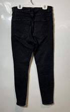 Load image into Gallery viewer, Zara Womens Black Denim Dark Wash Stretch Pockets Casual Skinny Jeans Size 8
